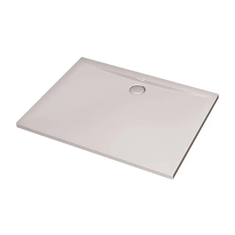 Receveur rectangulaire extra-plat antidérapant 120x90cm Blanc acryliqu
