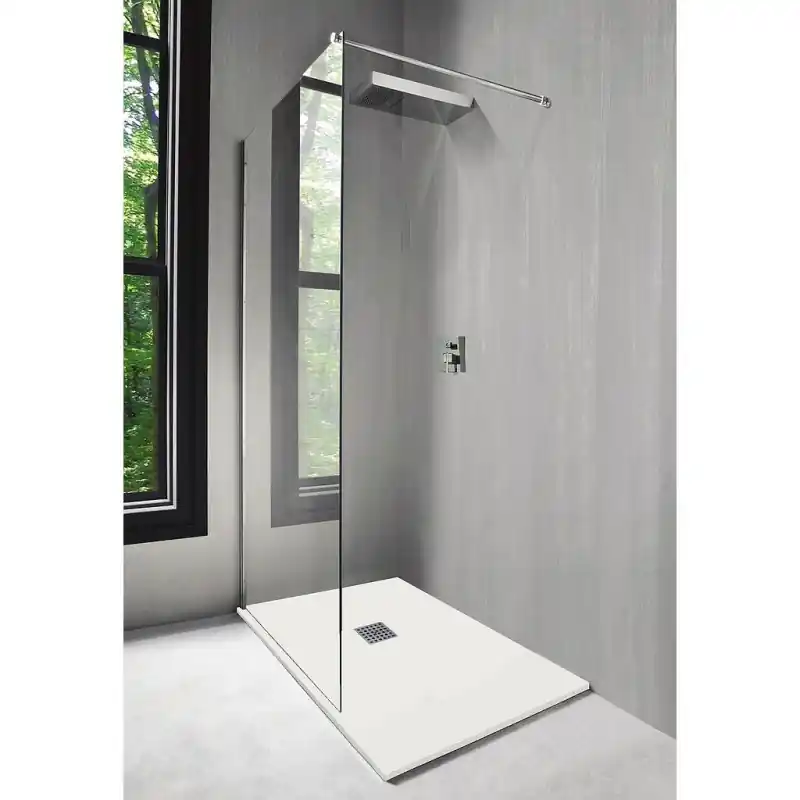 Receveur douche rectangulaire 90x160 cm résine extra-plat coloris blan