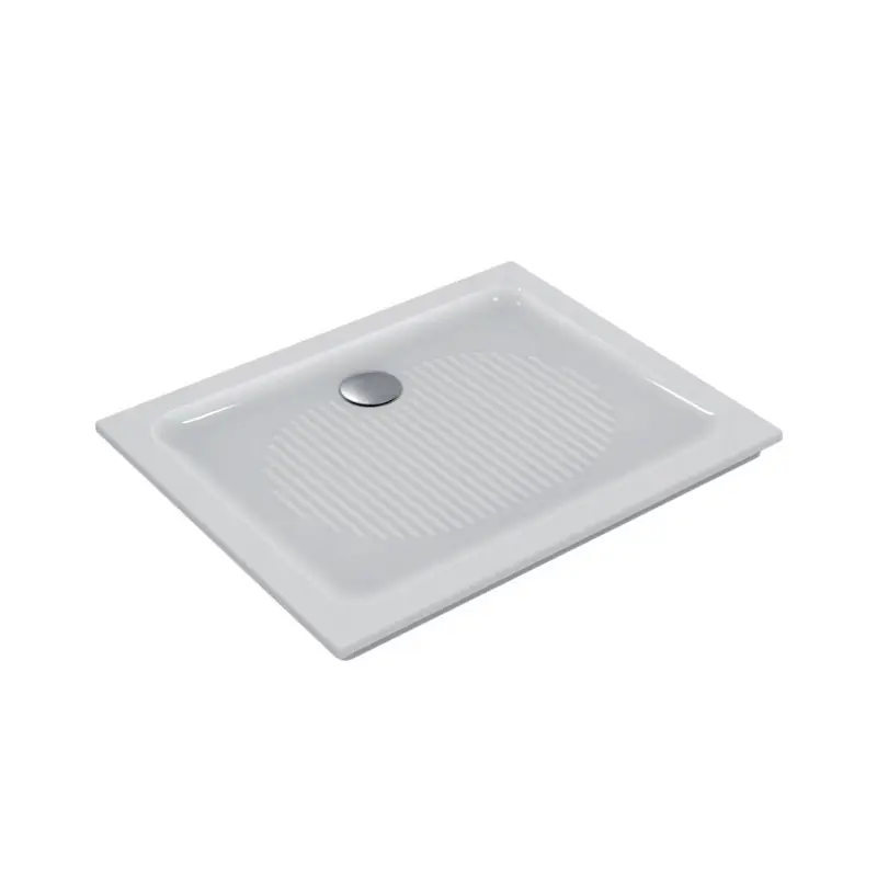 Receveur de douche à encastrer rectangulaire 100x80 cm Blanc CONNECT