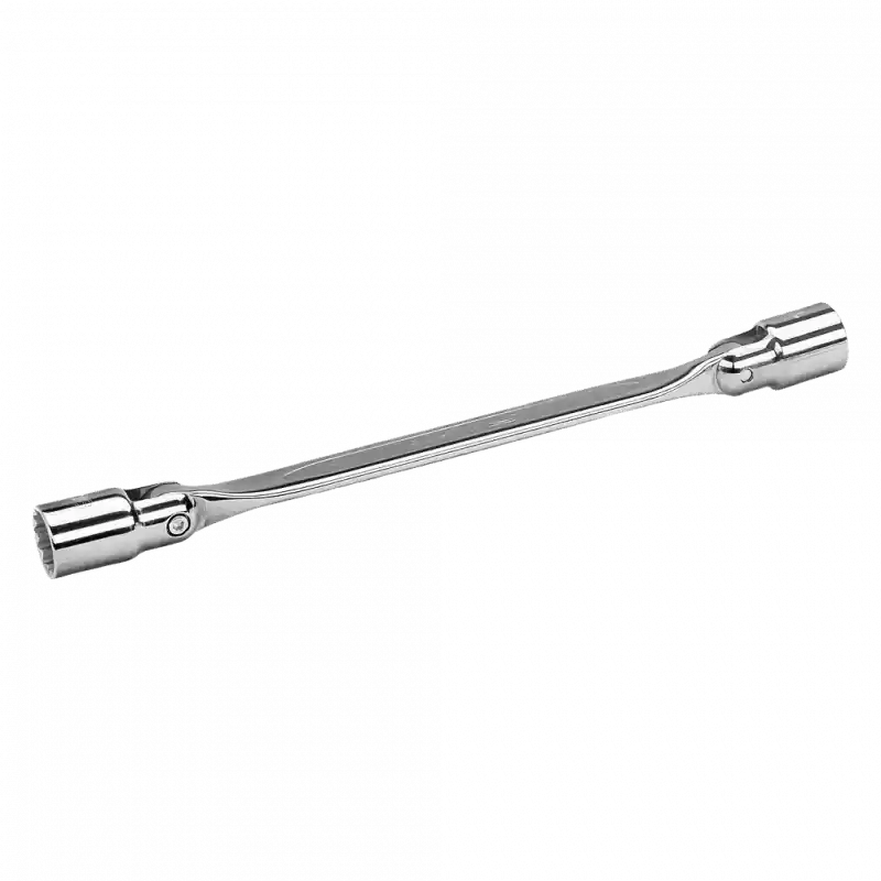 Clé double à tête articulée avec douilles 12 pans 18x19 mm 4040M-18-19