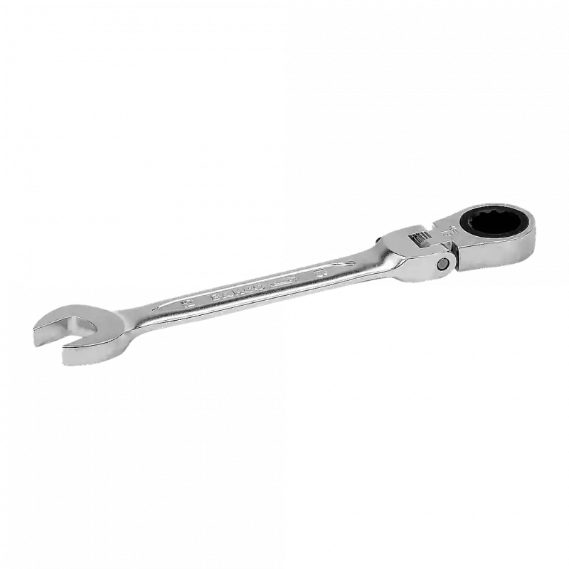 Clé mixte à cliquet avec tête articulée 13 mm avec finition chromée 41