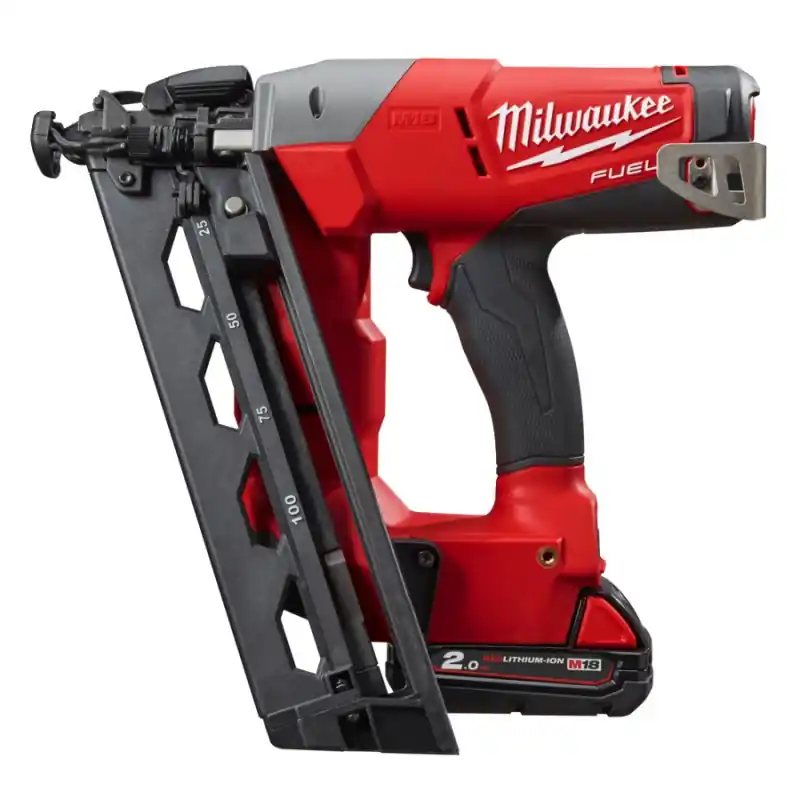 Cloueur M18 FUEL 18V Li-Ion 20Ah 32/63mm incliné jauge 16 coffret M18