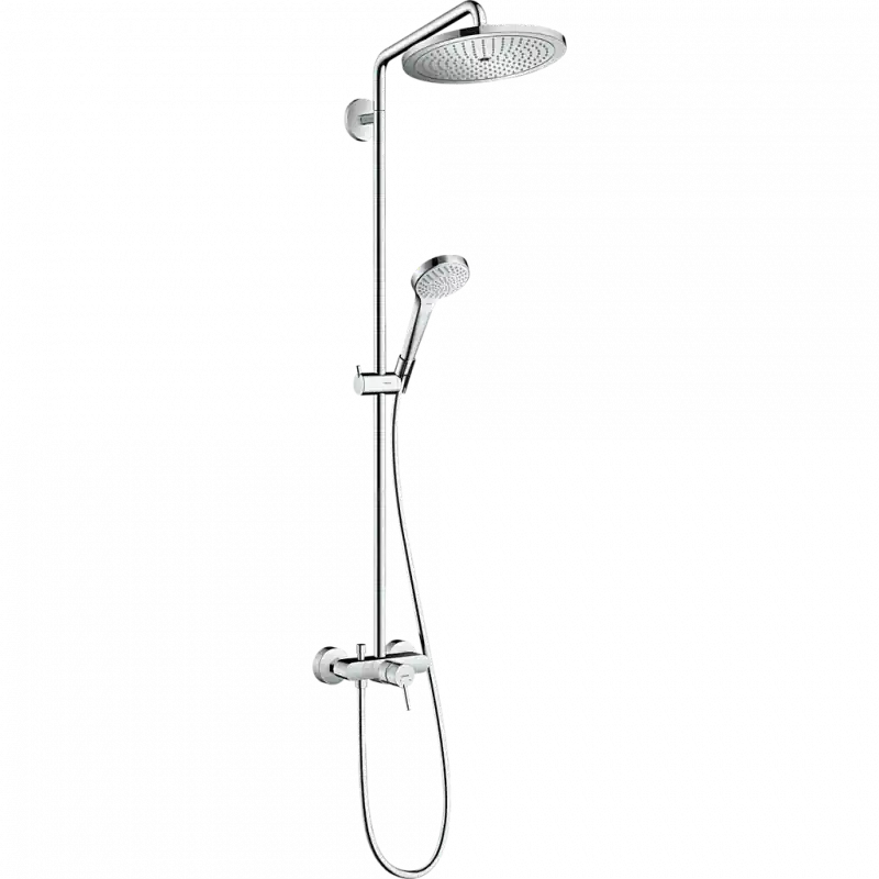 Colonne de douche Croma Select S 280 1 jet avec mitigeur mécanique chr