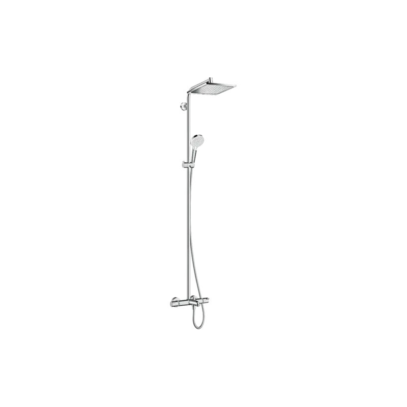 Colonne de douche Crometta E 240 1 jet avec mitigeur baignoire chromé