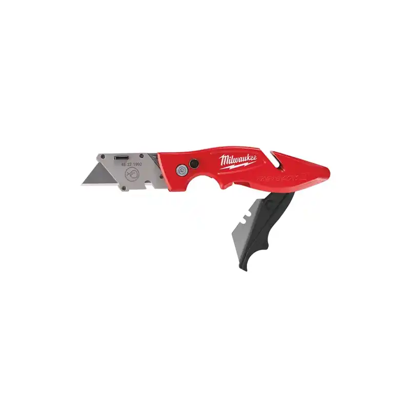 Cutter de poche pliable Fastback avec stockage de lame couleur rouge