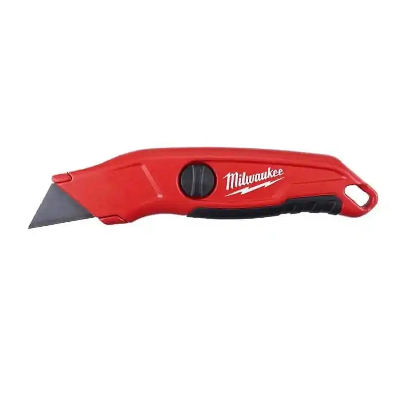 Cutter à lame fixe bimatière rouge
