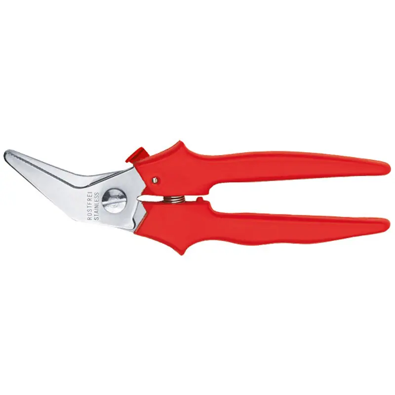 Coupe-tout coudée 190 mm en acier inoxydable D48A