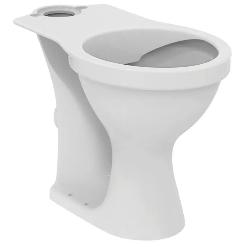 Cuvette surélevée Ulysse sans bride sortie horizontale Blanc sans trou