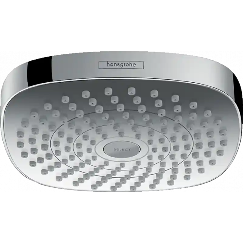 Douche de tête Croma Select E 180 x 180 mm 2 jets EcoSmart blanc/chrom