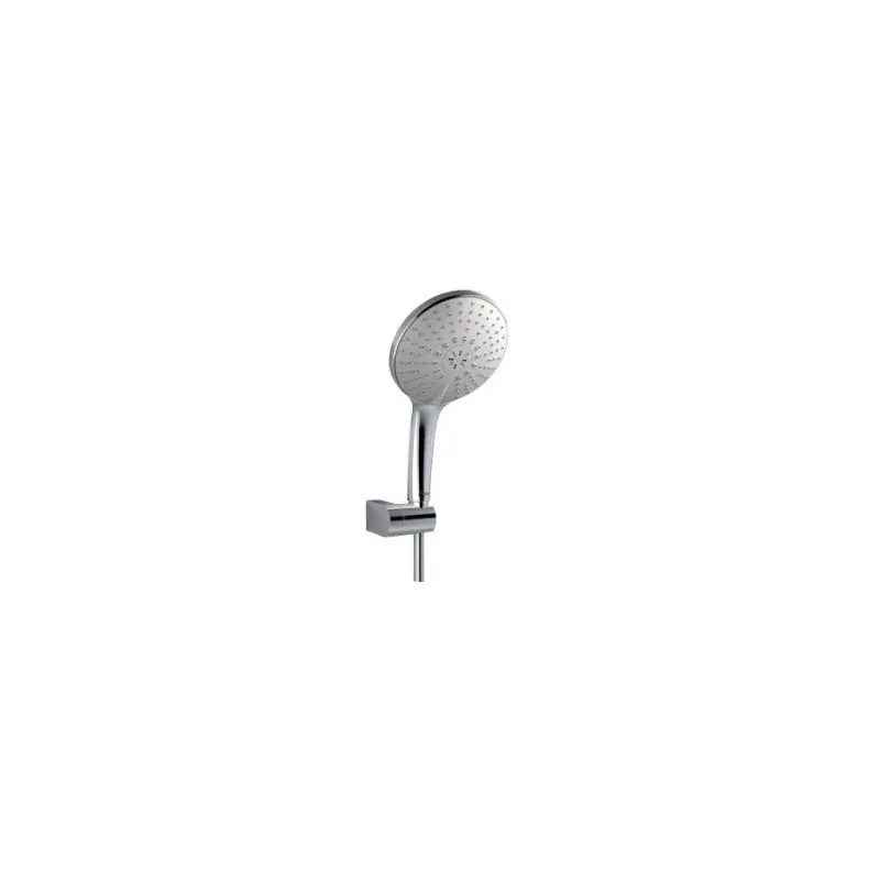 Douchette Diam 10 cm 3 fonctions avec flexible et support chromé IDEAL