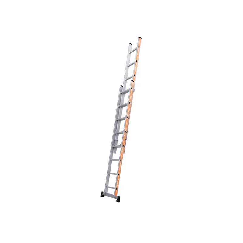 Echelle coulisse à main en Alu 2x8 échelons accès 4,65 m max. PRONOR