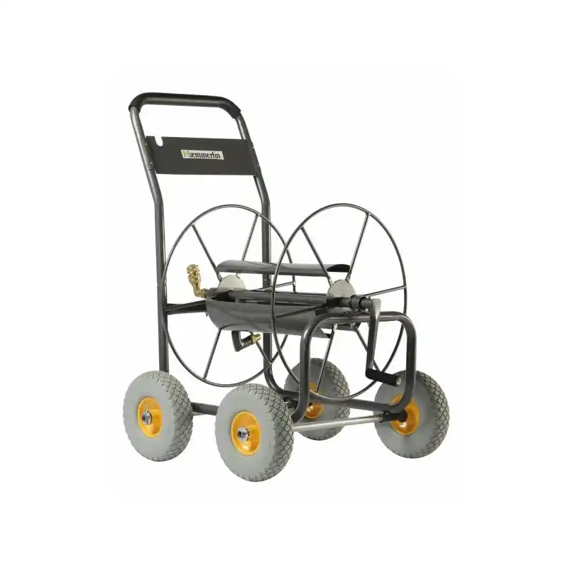 Dévidoir à 4 roues increvables capacité 110 m de tuyau