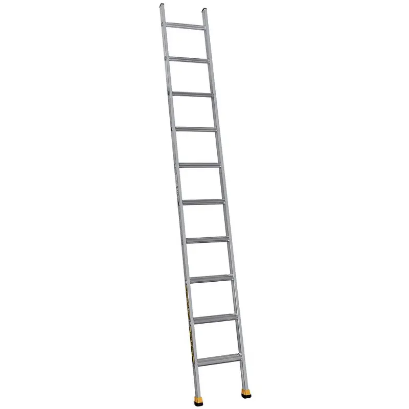 Echelle simple à marches 10 barreaux 2m95 en aluminium SM