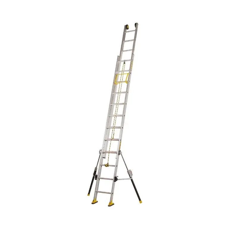 Echelle coulissante Aluminium à corde 2x12 Haut. accès 4,85 m C2 STAB‘