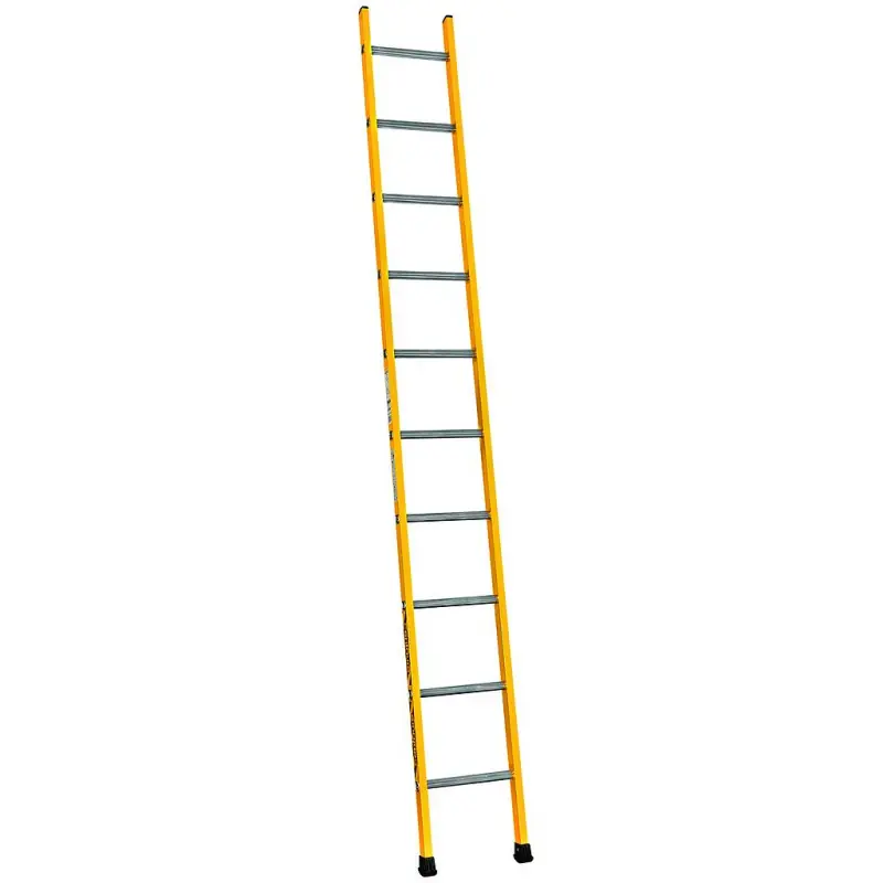 Echelle simple acier 8 barreaux 2m35 usage professionnel intensif SA