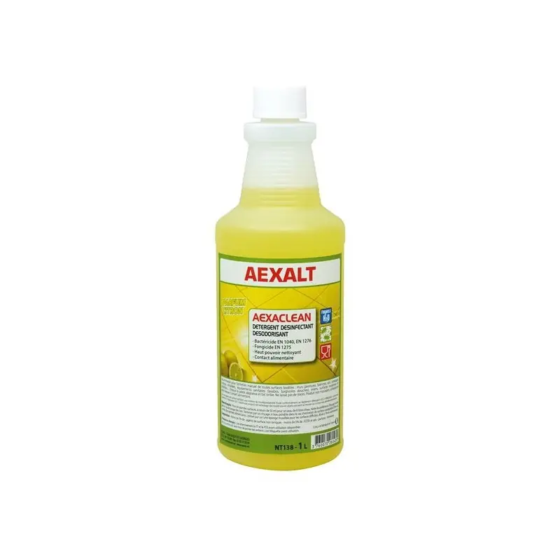Détergent désinfectant désodorisant parfum citron 1L AEXACLEAN