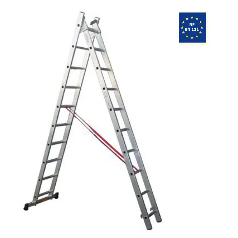 Echelle semi-pro Escalux TR2 transformable 2x10 Ht5,65m Escalux