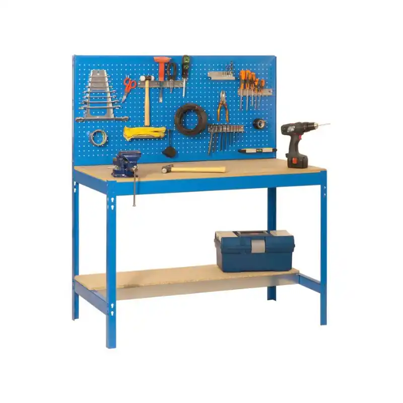 Etabli 1440x1500x600mm Charge 600Kg BT-2 1500 BLEU/BOIS