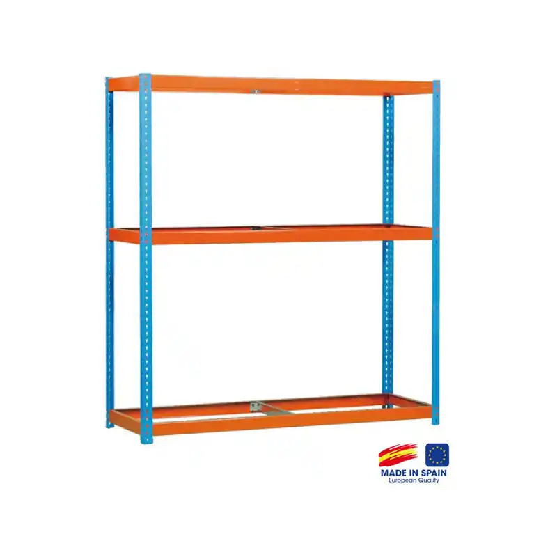 Etagère rangement sans plateau 2000x1500x600mm bleu/orange charge 400