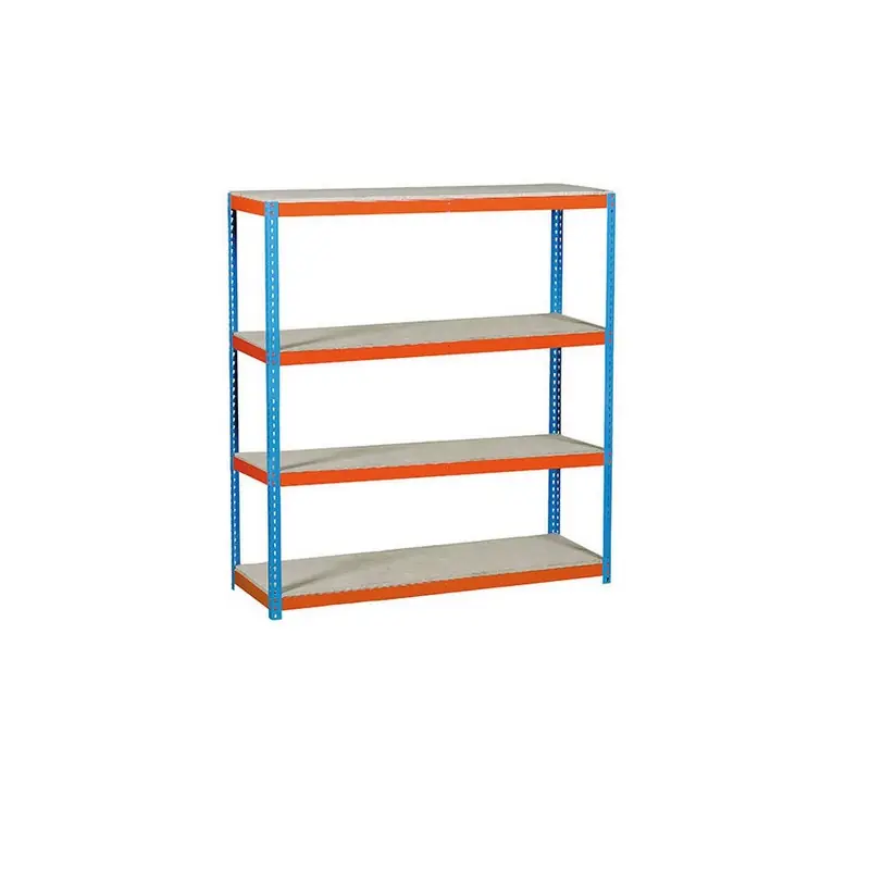Etagère rangement 2000x1500x450mm bleu/orange/ bois charge 400 Kg KIT