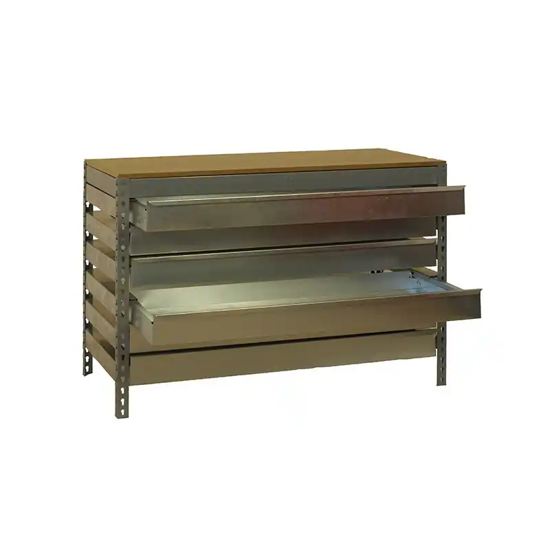 Etabli 6 tiroirs 842x1210x760mm Gris charge 600Kg BT5 BOX 1200
