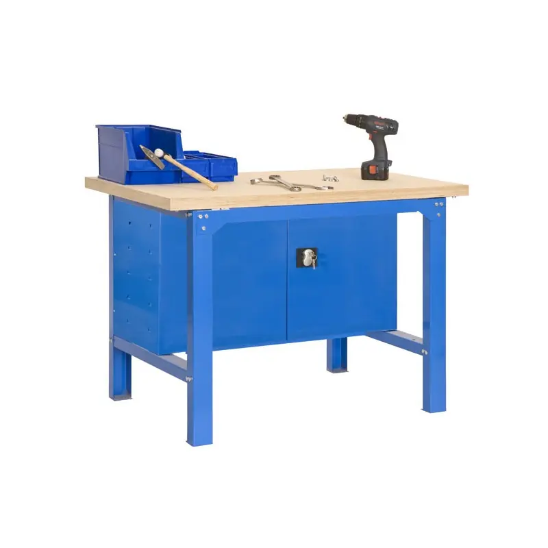 Etabli 865x1800x750mm Bleu charge 800Kg BT6 PLYWOOD LOCKER