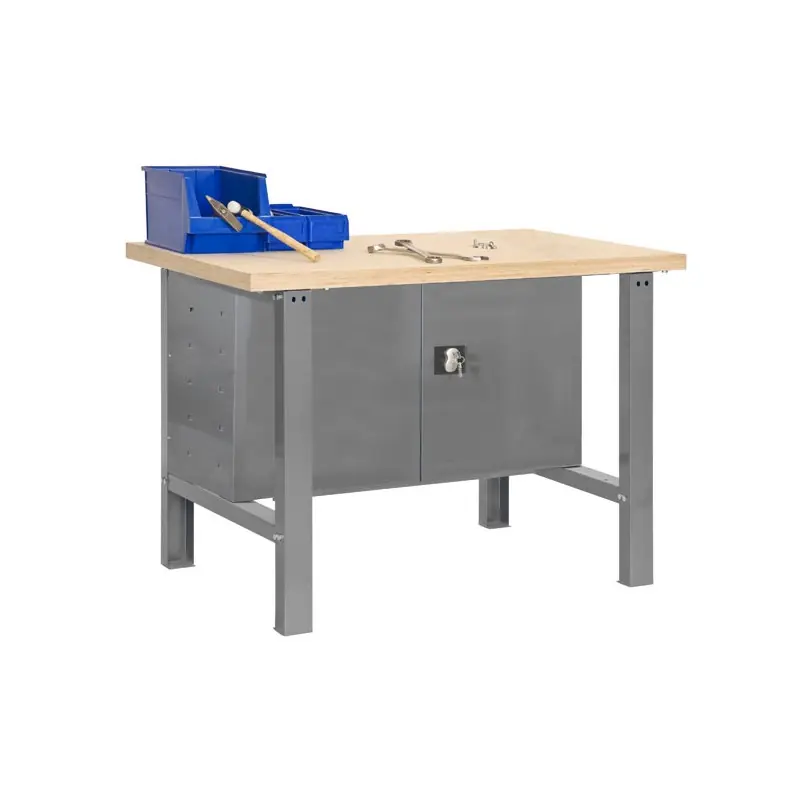 Etabli 865x1800x750mm Gris charge 800Kg BT6 PLYWOOD LOCKER