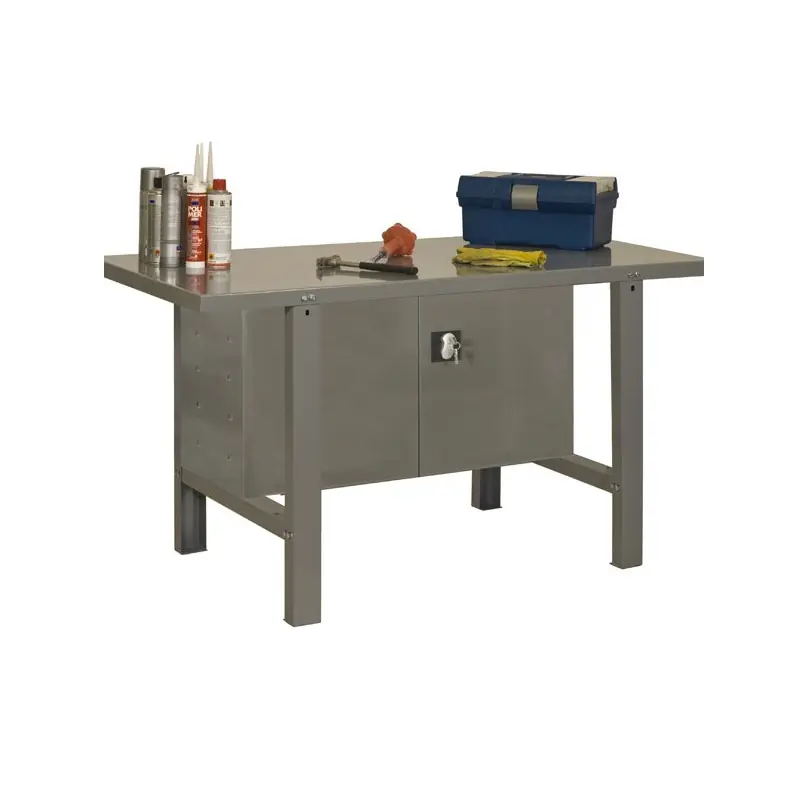 Etabli 1 niveau 2 portes 1800x830x730mm charge 800 Kg