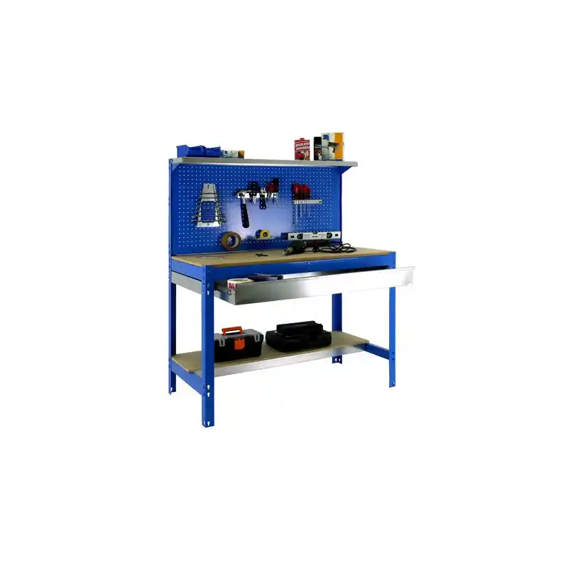 Etabli Simonwork BT3 BOX 900 Bleu/Bois 1440x900x600mm SimonRack