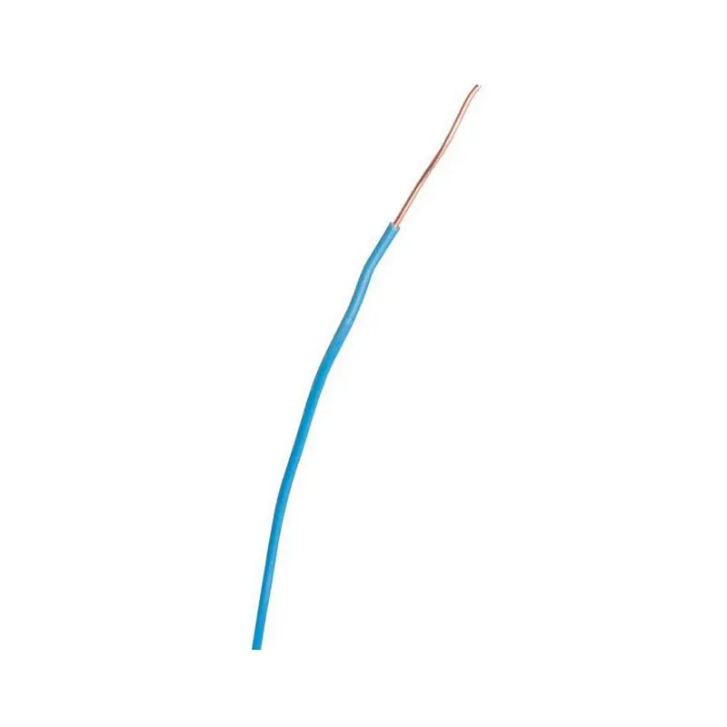 Fil rigide domestique H07 V-U bleu 1,5 mm² Diam 3,2 mm