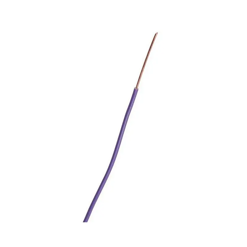 Fil rigide domestique H07 V-U violet 1,5 mm² Diam 3,2 mm