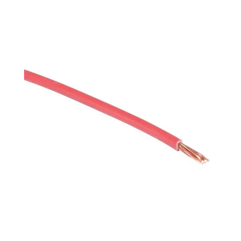 Fil rigide domestique H07 V-R rouge 6 mm² Diam 5,2 mm