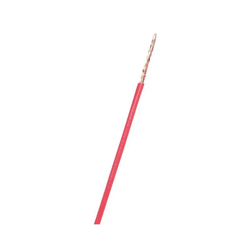 Fil souple domestique H07 V-K rouge Diam 3,4 mm 1,5 mm²