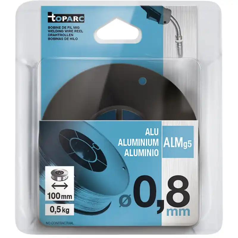 Fil plein AlMg5 alu MIG D0.8mm bobine S100 Gys
