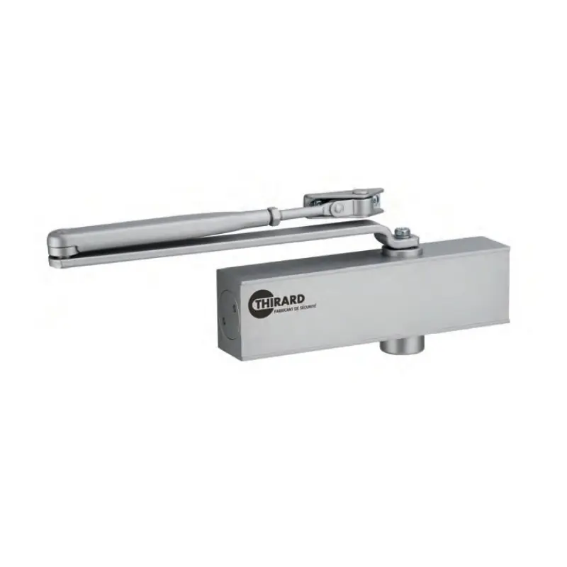 Ferme-porte hydraulique Design réversible argent bras coulisse antivan