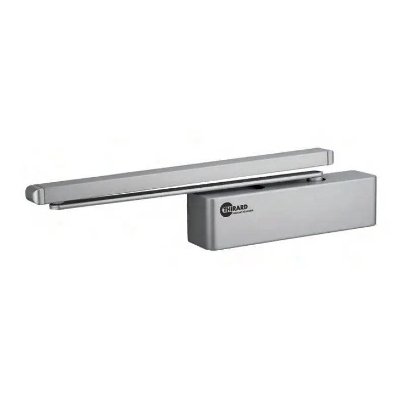 Ferme-porte à came Alu anodisé argent