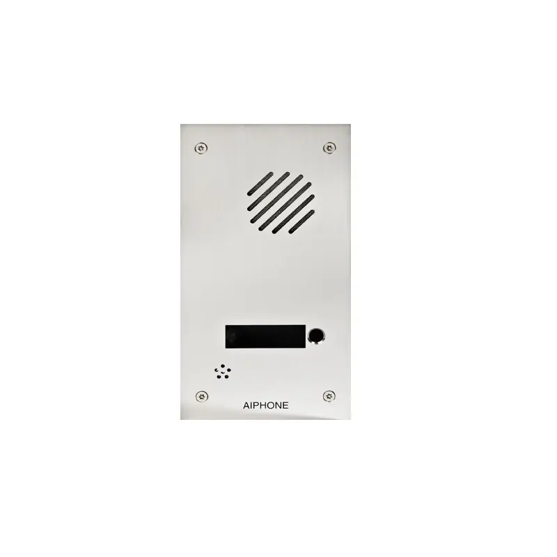 Façade inox encastrée 1 bouton et platine FDB1 Aiphone