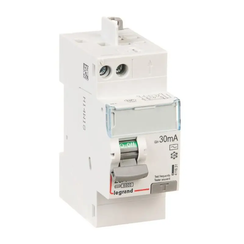 Interrupteur différentiel bipolaire DX³ Type AC vis/auto 40A 30 mA