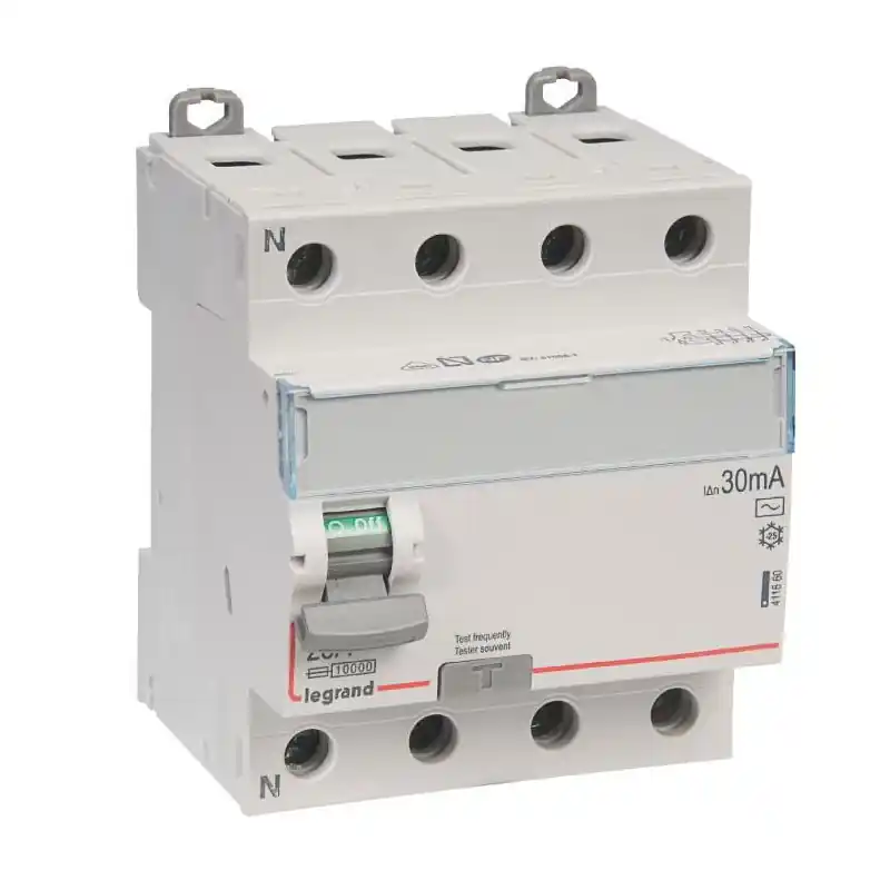 Interrupteur différentiel Tétrapolaire DX³ Type AC Vis/vis 25A 30 mA