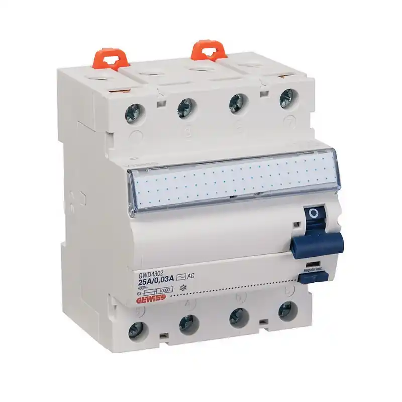 Interrupteur différentiel ID 4P 63A AC/0,03 4M N.GAUCHE