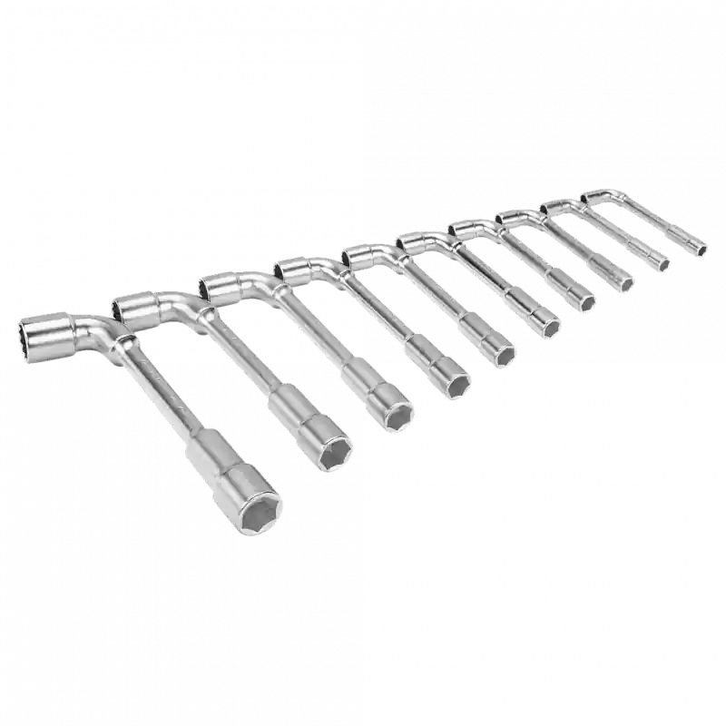Jeu 11 clés pipe doubles débouchées profil Dynamic-Drive 12x6 pans bo