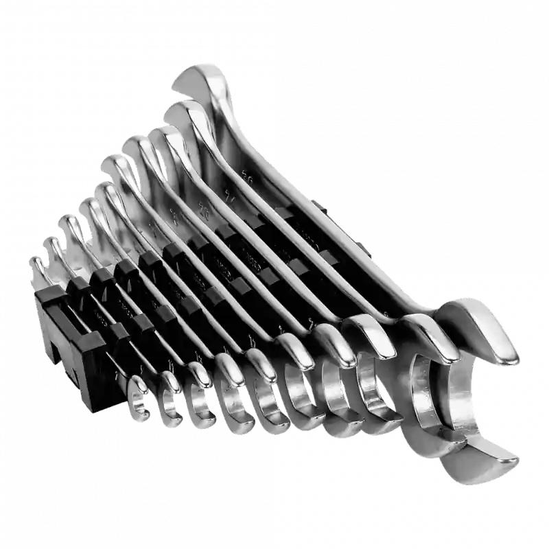 Jeu de 10 clés à fourche double clip en plastique 6M/10C