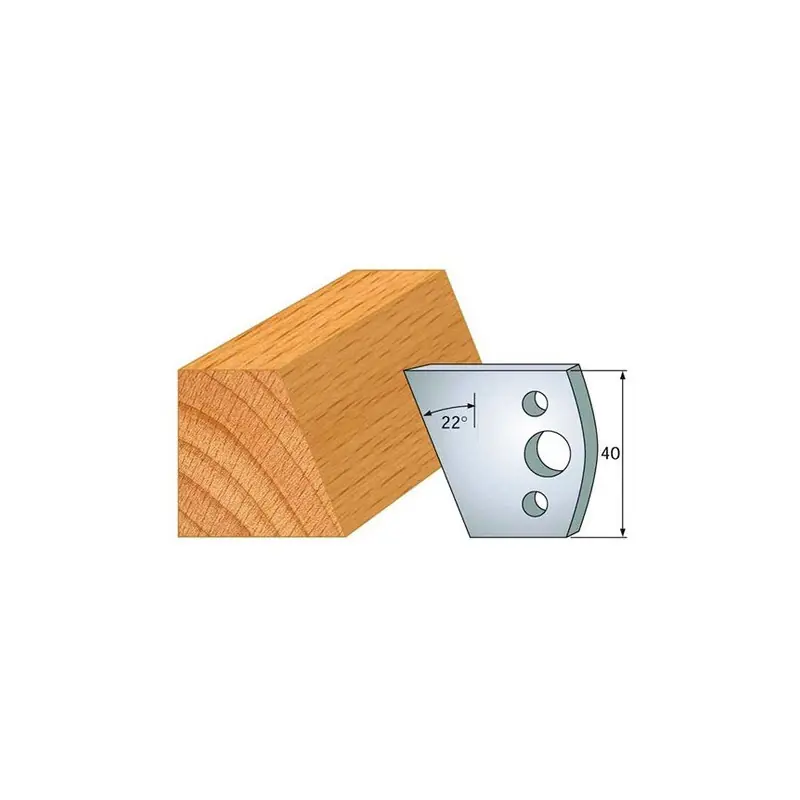 Jeu de 2 fers profilés acier Ht.40 mm N°001