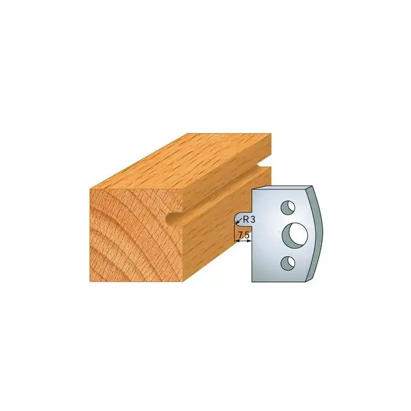 Jeu de 2 fers profilés acier Ht.40 mm N°010