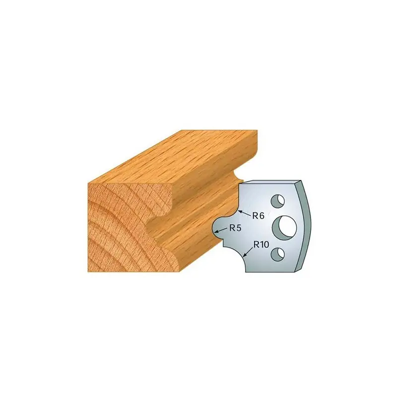 Jeu de 2 fers profilés acier Ht.40 mm N°012