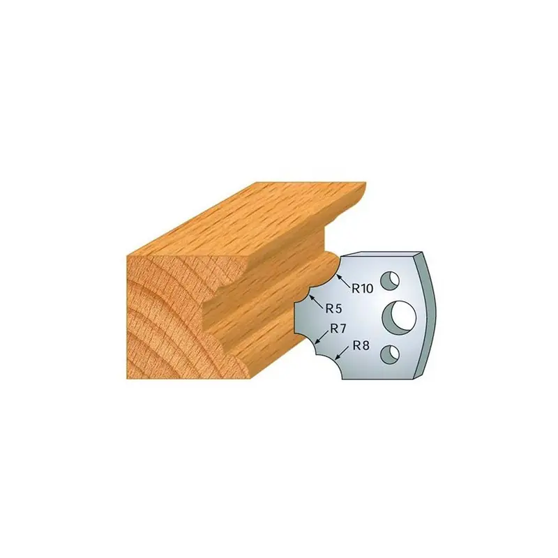 Jeu de 2 fers profilés acier Ht.40 mm N°022