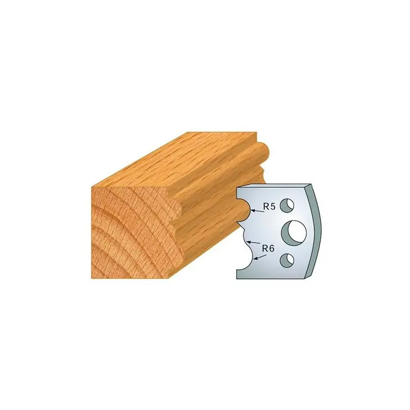 Jeu de 2 fers profilés acier Ht.40 mm N°029