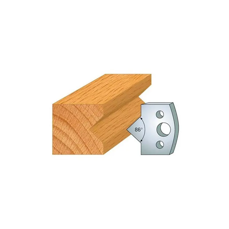 Jeu de 2 fers profilés acier Ht.40 mm N°035