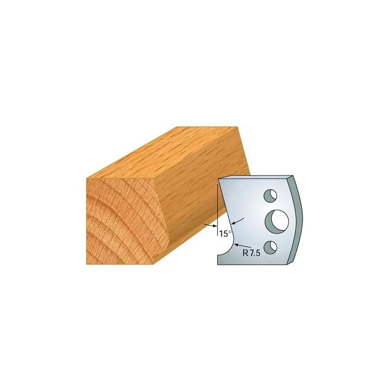 Jeu de 2 fers profilés acier Ht.40 mm N°037