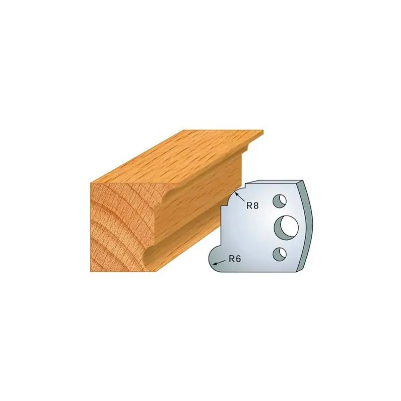 Jeu de 2 fers profilés acier Ht.40 mm N°053
